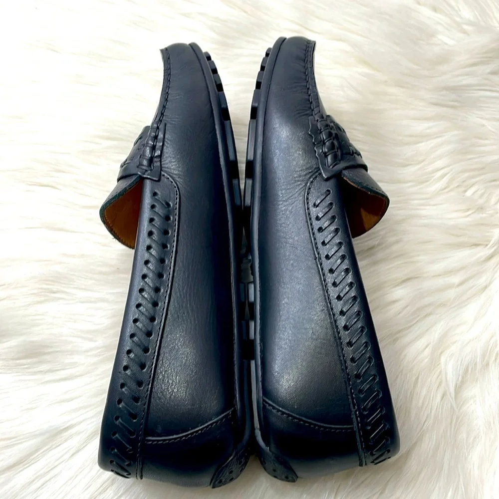 MARC JOSEPH Wythe St Embossed Driver Shoes